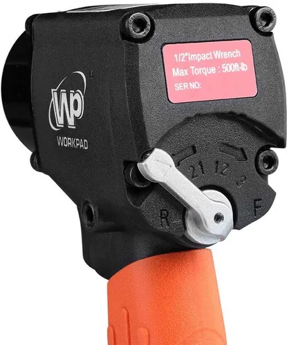 Vista 7 de WORKPAD - Mini llave de impacto neumática de 1/2 pulgada con martillos gemelos, herramientas neumáticas