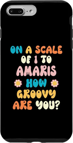 Vista 9 de iPhone 14 AMARIS Cute Retro Girls Groovy AMARIS Personalized Name Case