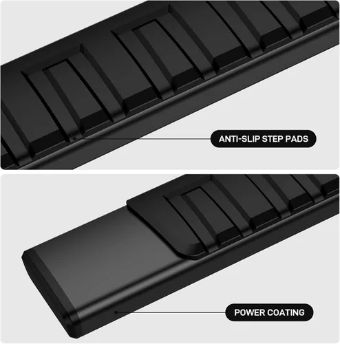 Vista 6 de Estribos de 6.5 pulgadas compatibles con Dodge Ram 1500/2019-2023 Ram 1500 Classic 2009-2018/Ram 2500 3500 Crew Cab (4 puertas de tamaño completo)