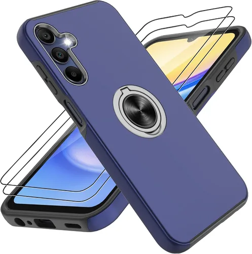 Vista 61 de Gritup Funda para Pixel 6A con protector de pantalla HD, soporte de anillo magnético 360 para Google Pixel 6A, color negro