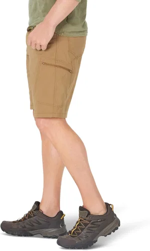 Vista 4 de Wrangler Authentics - Pantalones cortos estilo cargo para hombre, cintura Comfort Flex.