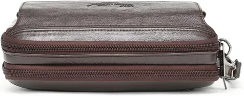 Vista 7 de KPYWZER Bolso de mano de cuero para hombre