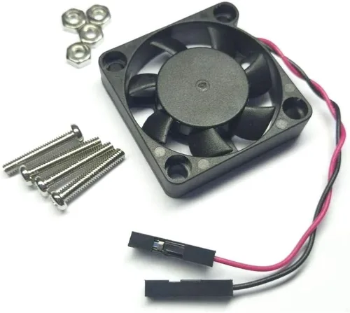 Vista 4 de Easycargo Ventilador Raspberry Pi de 1.181 x 1.181 x 0.276 in, ventilador de refrigeración Raspberry Pi sin escobillas 3.3 V 5 V CC Ventilador