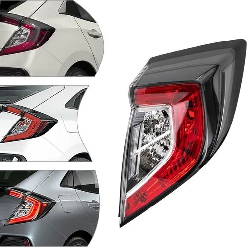 Vista 3 de Para Honda Civic Hatchback 2017, 2018, 2019, 2020, 2021, Honda Civic Hatchback, 2017, 2018, 2019, 2019, 2019, 2020, 2021; luz trasera trasera