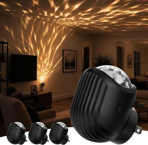 Vista 9 de L LOHAS LED - Luz nocturna LED, paquete de 2 luces nocturnas LED modernas enchufables en la pared con sensor de atardecer a amanecer, 0-100LM