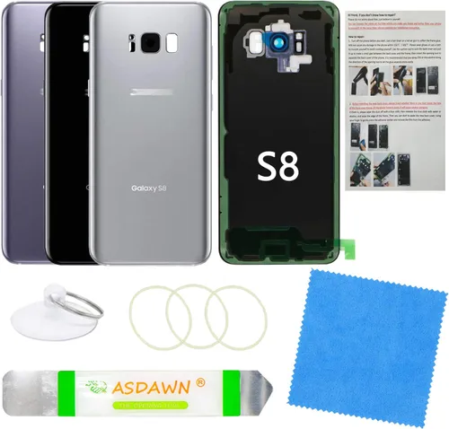 Vista 73 de Para Galaxy Note 8 SM-N950 All Carriers Reemplazo de cristal del panel Cinta preinstalada + lente de cámara preinstalada + kit de herramientas