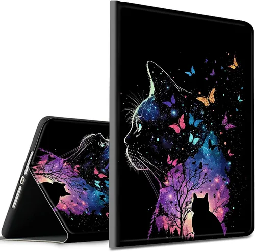 Vista 31 de Funda para tablet Kinlde Fire HD 10 (11ª generación 2021) Fire HD 10 Plus 2021, delgada, de piel sintética, con función atril, función atril