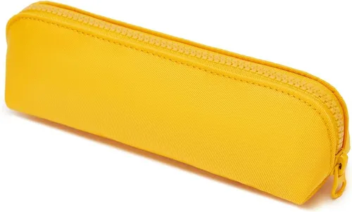 Vista 14 de Estuche para lápices de lona de algodón y bolsa de lápices multifuncional simple con cremallera Almacenamiento portátil (beige)