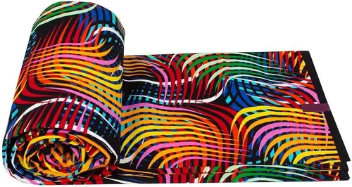 Vista 6 de BintaRealWax Tela Africana Ankara de Poliéster con Impresiones de Cera 6 Yardas de Tela Africana Tradicional para Vestido de Fiesta PL536