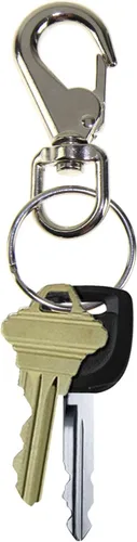 Vista 2 de Lucky Line 3-1/4" Heavy Boat Snap, cinc niquelado con llavero dividido de 1-1/2" (44701)