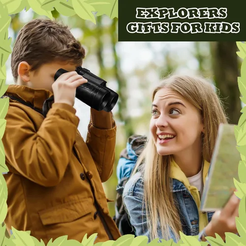 Vista 7 de Libima 24 prismáticos compactos educativos a granel con telescopio de cuerda para el cuello para aprender observación de aves, camping, senderismo