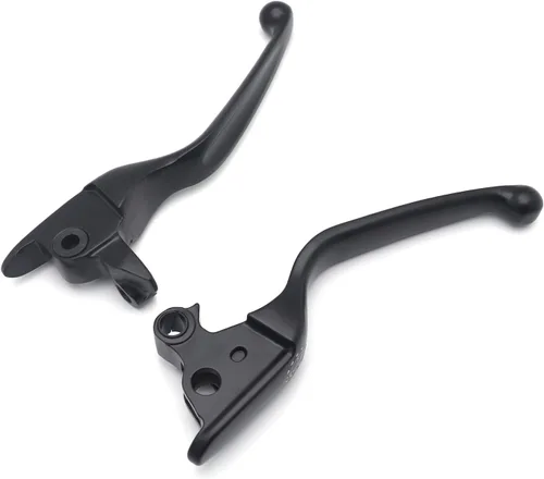 Vista 7 de HongK - Palanca de mano de embrague de freno de calavera negra para motocicleta compatible con H-D 08-13 Touring Trike 14-posterior FLHR