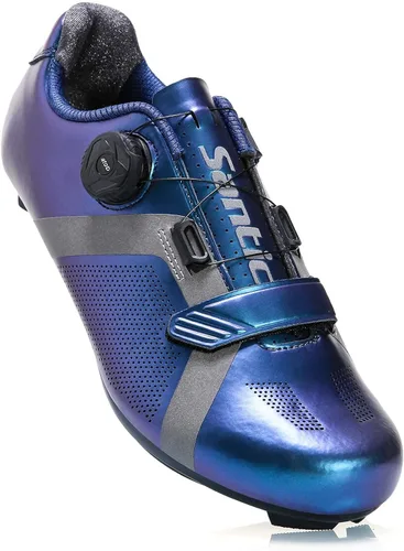 Vista 6 de Santic Zapatos de ciclismo unisex para interiores y ciclistas, adecuados para look Delta y Peleton
