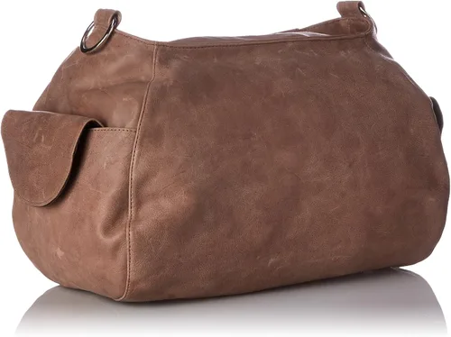 Vista 2 de Piel Leather Bolso bandolera con cremallera superior, Toffee, Bolso de hombro con cremallera superiorHobo cruzado
