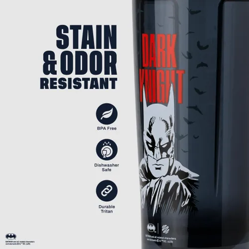 Vista 4 de BlenderBottle DARK KNIGHT (Batman) Pro28-28-oz. - A todo color rojo/negro