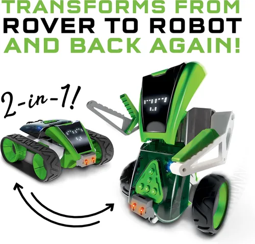 Vista 2 de Thames & Kosmos Robótica: máquinas inteligentes - Sidekick Construye un Rover de 4 ruedas y un robot de 2 ruedas Introducción personalizable a