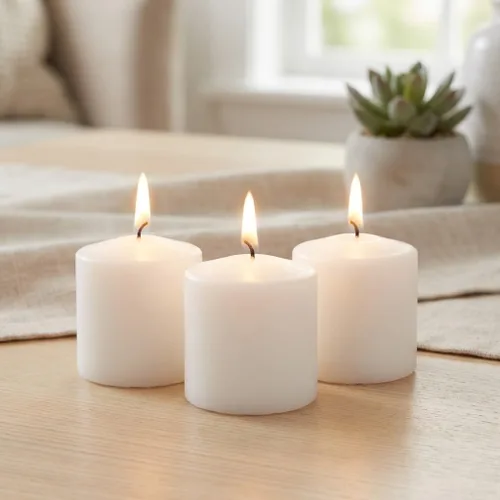 Vista 17 de Richland Tealight paquete de 100 velas de té de duración de 7 horas, color blanco Higlow Plata
