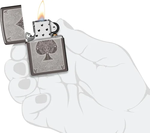 Vista 5 de Zippo Encendedores Ace Negro
