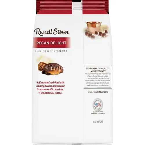 Vista 7 de Russell Stover Bolsa de regalo de caramelos de chocolate con leche y delicia de nuez pecán, 5.4 oz.