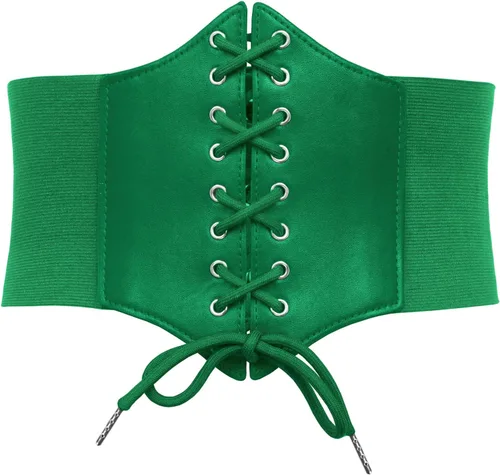 Vista 15 de GRACE KARIN Lace-up Cinch Belt Tied Corset Elastic Waist Belt Negro