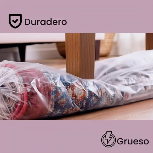 Vista 7 de Wowfit Bolsa de almacenamiento grande de plástico para alfombras con cierre de cremallera, resistente para alfombras de hasta 6 x 9 pies, perfecta