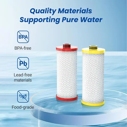 Vista 4 de Waterspecialist Filtro de agua WS852-R, repuesto para Aquasana® AQ-5200R, AQ-6200, Claryum® de 2 etapas, AO Smith® AO-US-200-R, 500 galones, 2