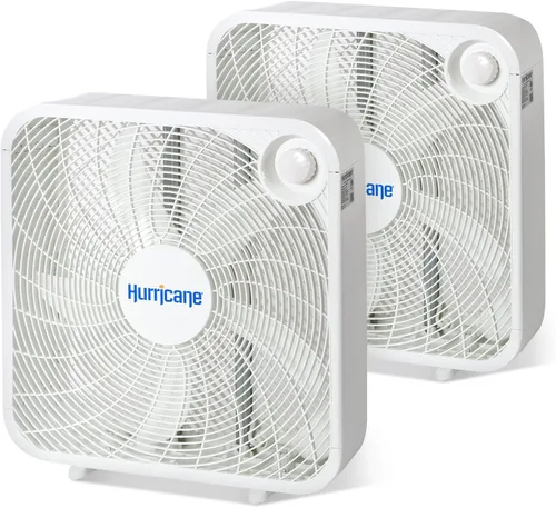 Vista 9 de Ventilador de pie clásico Hurricane con 3 velocidades silenciosas, negro, 20" - Unidad de enfriamiento de aire eléctrico portátil con cable