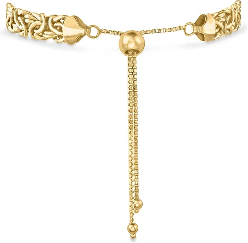 Vista 3 de Ross-Simons Pulsera Bolo bizantino de oro amarillo de 14 quilates, Oro, no conocido