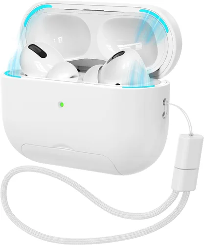 Vista 8 de Funda AirPods Pro de 2ª/1ª generación con kit de limpieza (HaloLock), soporte ajustable antideslizante, revestimiento antihuellas y precisión