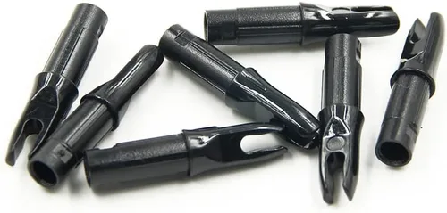 Vista 5 de 50 paquetes de flechas de arco con encoques - Insertos de flecha para flechas de carbono. Encoques de flecha de plástico de.244/6.20mm para tiro