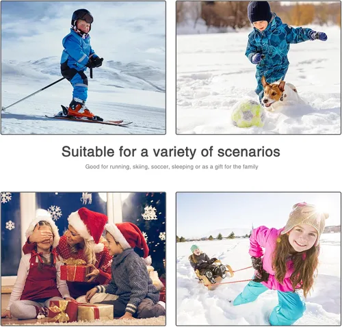 Vista 6 de MeetHoo Conjunto de ropa interior térmica para niños capa base de pantalones largos con forro polar para niños
