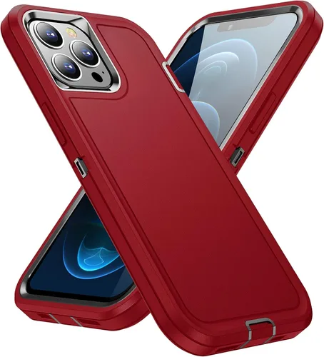 Vista 9 de Funda para iPhone 12 Pro Max para hombres, híbrida a prueba de caídas resistente, resistente, a prueba de golpes, ajuste delgado, funda protectora
