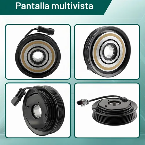 Vista 5 de AUTOKAY - Kit de montaje de embrague de compresor de CA para Dodge Dakota