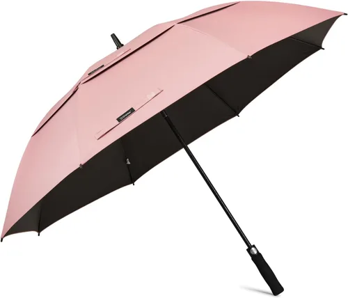 Vista 13 de G4Free Paraguas de golf con protección UV de 47/54/62/68 pulgadas, con apertura automática, doble toldo con ventilación de gran tamaño, extra