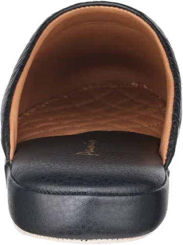 Vista 6 de PAMIR Pantuflas de cuero texturizado prémium para hombre con espuma viscoelástica
