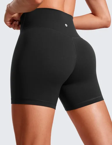 Vista 2 de CRZ YOGA Butterluxe - Pantalones cortos cruzados de 5 pulgadas, cintura alta, para entrenamiento, yoga, suave como la mantequilla para mujer