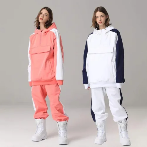 Vista 3 de SEARIPE Women Ski Jacket and Pants Set Couples Windproof Ski Suits Mens Waterproof Two Piece Snowsuits for Winter Sports