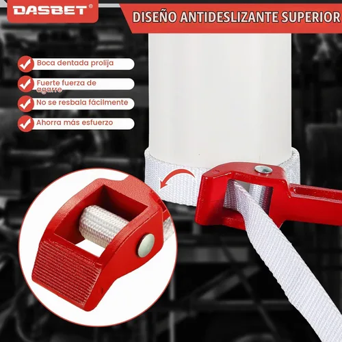 Vista 4 de DASBET Tubo de llave de correa de 12 pulgadas