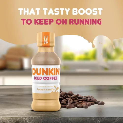 Vista 5 de Dunkin' Botella de café helado de vainilla francesa Donuts de 13.7 onzas líquidas