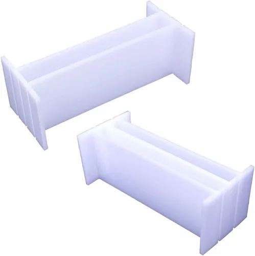 Vista 4 de JOONOR Divisores de molde de jabón de silicona para pan de 8 pulgadas, tablero de división de acrílico, rectangular, blanco, herramienta
