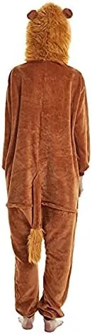Vista 2 de Pijama unisex para adultos, para disfraz de león, disfraz de Halloween