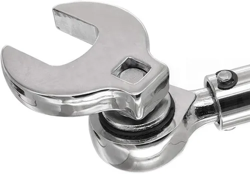 Vista 3 de URREA 4932 - Llave de pie de gallo de 3/8 pulgadas, llave de enchufe de extremo abierto de 1 pulgada con construcción forjada y acabado