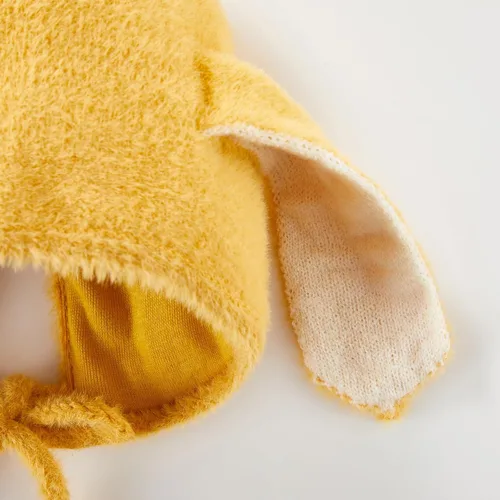 Vista 4 de Newbron - Gorro de conejito para niños y niñas, sombrero de hospital con orejas de conejo para bebés y niños pequeños