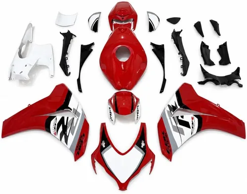 Vista 38 de US STOCK - Carenado blanco rojo naranja apto para Honda 2008-2011 CBR1000RR 006 Blanco Rojo Naranja