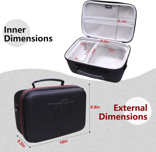 Vista 2 de LTGEM - Funda rígida de EVA para cámara digital Panasonic LUMIX FZ80 4K - Bolsa protectora de viaje para almacenamiento