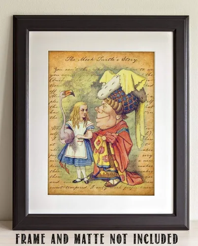 Vista 4 de Alicia en el país de las maravillas - Póster de pared sin marco de 11 x 14 pulgadas - Regalos y decoraciones perfectos de Alicia en el país