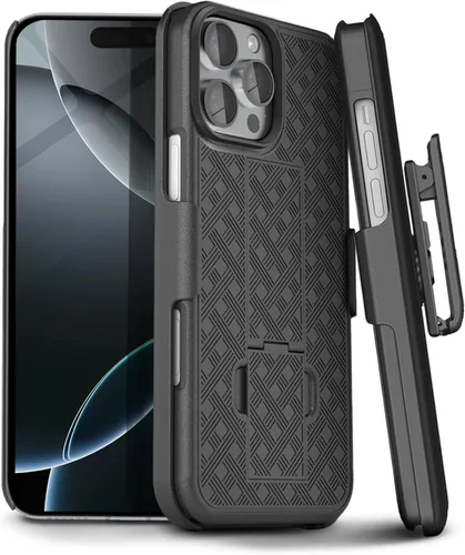 Vista 12 de MOTIVE Funda para iPhone 14, funda con clip para cinturón para Apple iPhone 14, funda protectora delgada y resistente a prueba de golpes con soporte