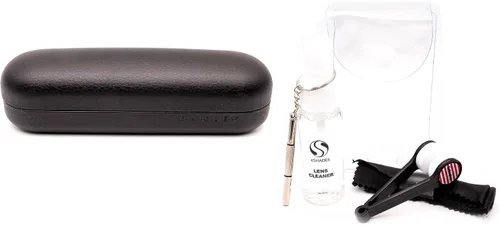 Vista 2 de Oakley Estuche negro para lentes + paquete con kit de gafas de lujo eSHADES, Negro