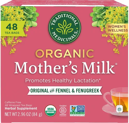 Vista 10 de Traditional Medicinals Té orgánico, Té de leche materna - Apoya la lactancia y la producción de leche con hinojo y fenogreco - Kosher, sin OMG, sin