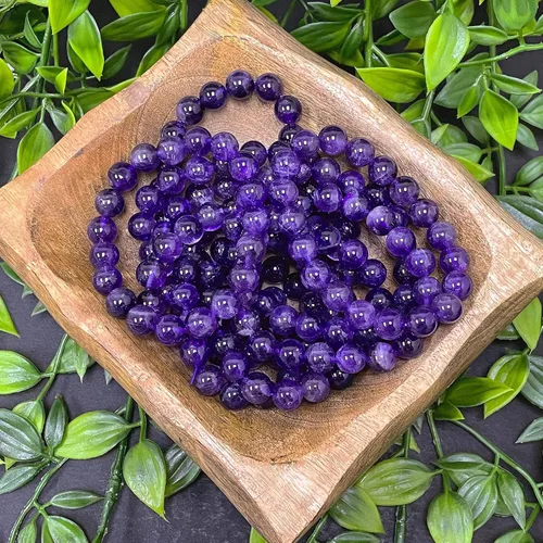 Vista 626 de Gem Avenue Handmade Round Bead Stretch Bracelet Unisex Natural Stone Beaded Jewelry for Men & Women, Elastic Wristband for Daily Wear